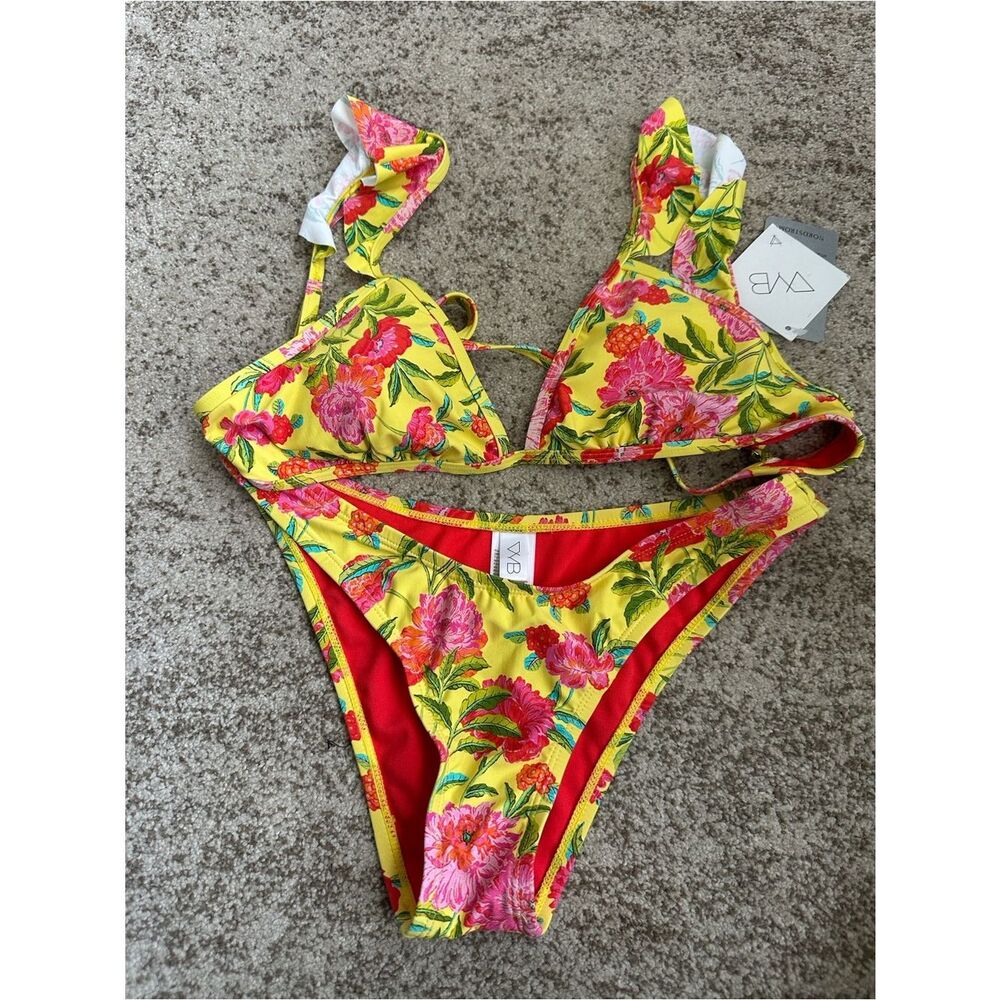 VYB Floral 2Pc Bikini Swimsuit M